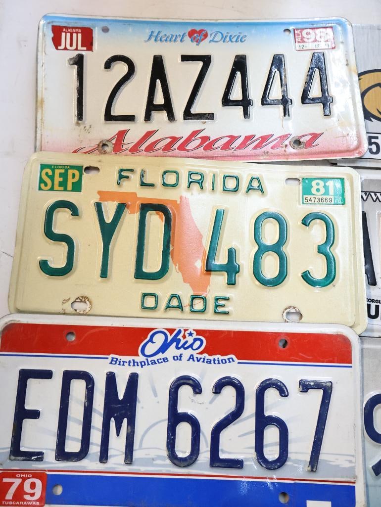 Collection of Midwest and Eastern License Plates - 2