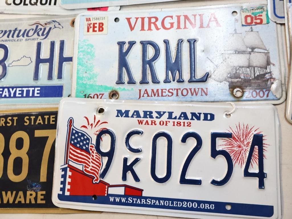 Collection of Midwest and Eastern License Plates - 7