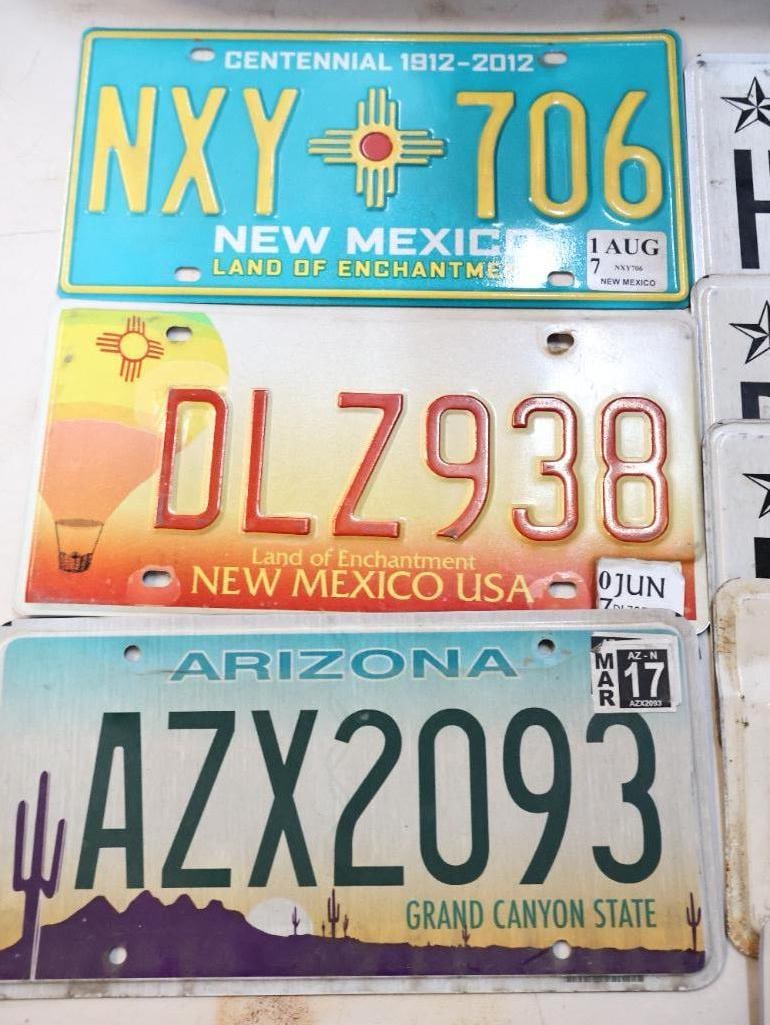 Collection of Western and Southwestern License Plates - 8
