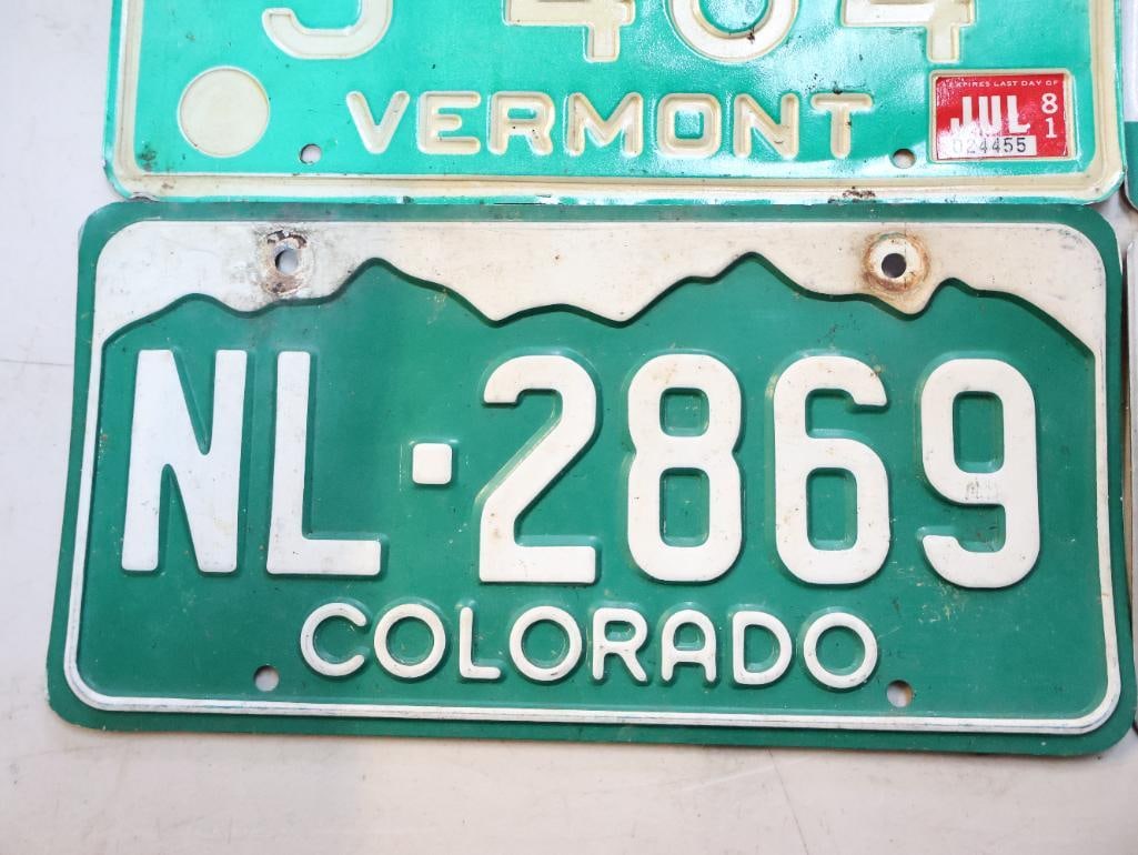 Collection of Various State Vintage License Plates - 3
