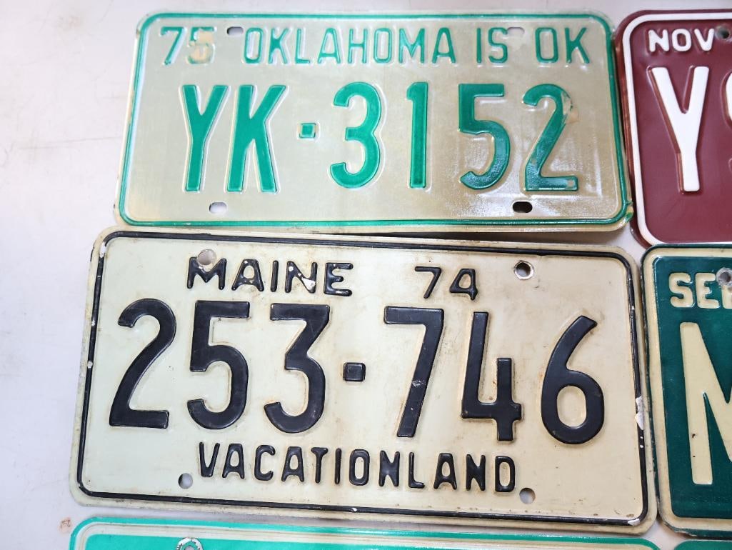 Collection of Various State Vintage License Plates - 5