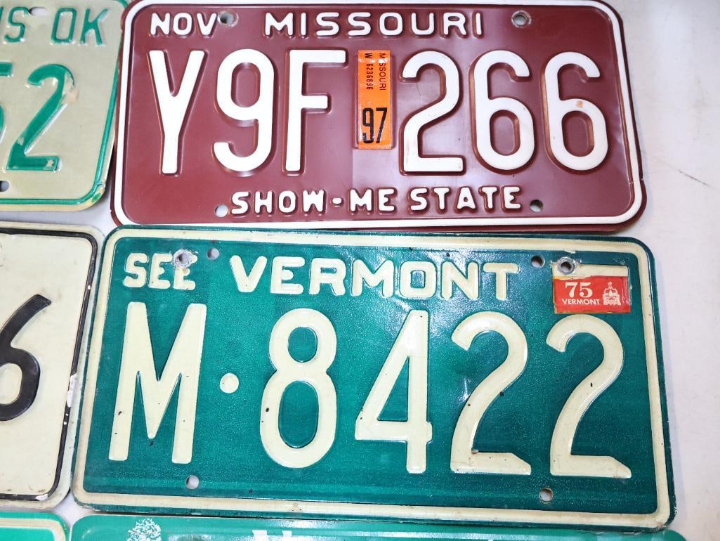 Collection of Various State Vintage License Plates - 6