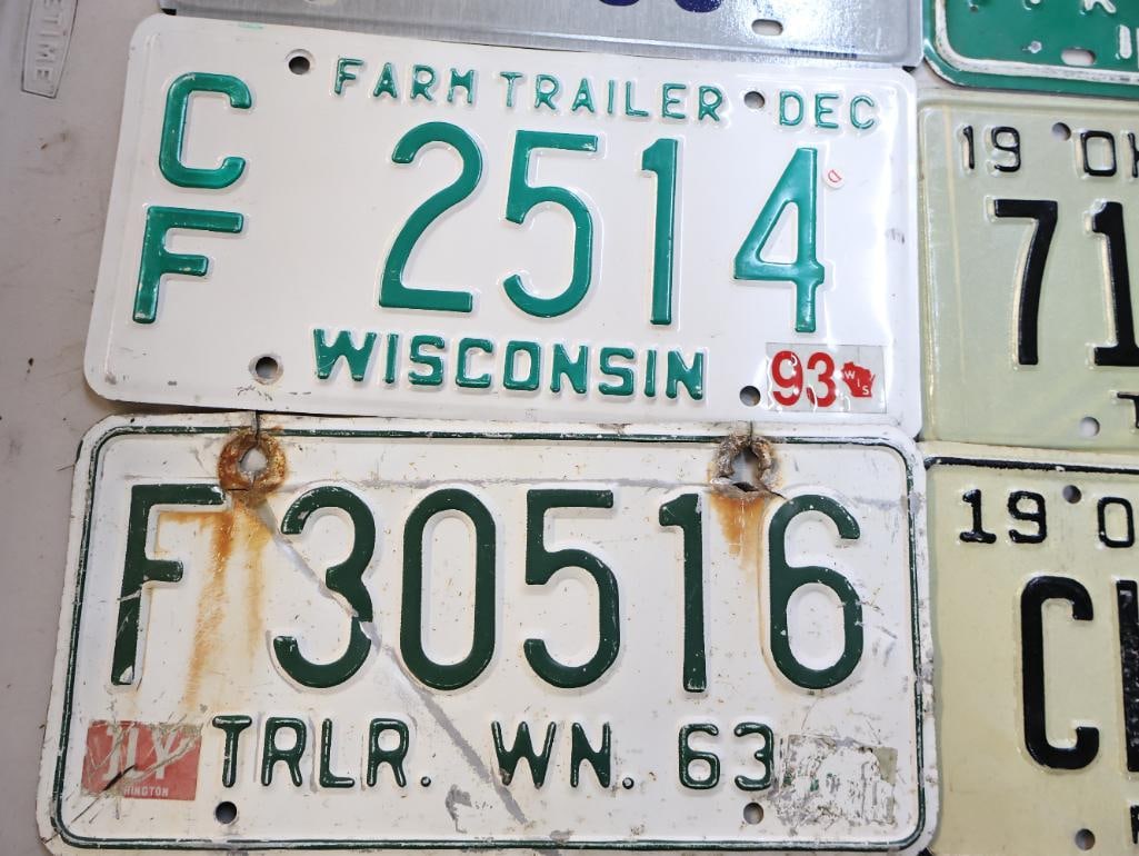 Vintage Specialty License Plates - 2