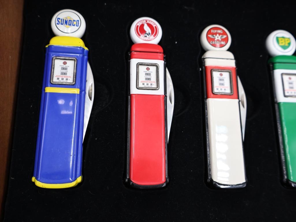 Two Cases of Collectable Car and Gas Pump Pocket Knives - 12