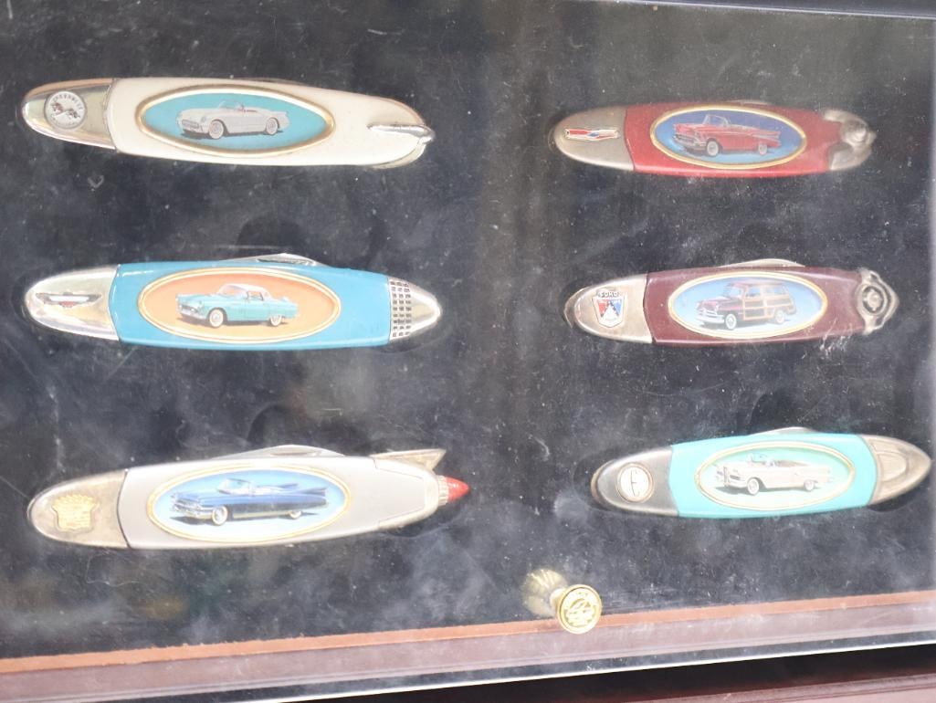 Two Cases of Collectable Car and Gas Pump Pocket Knives - 2