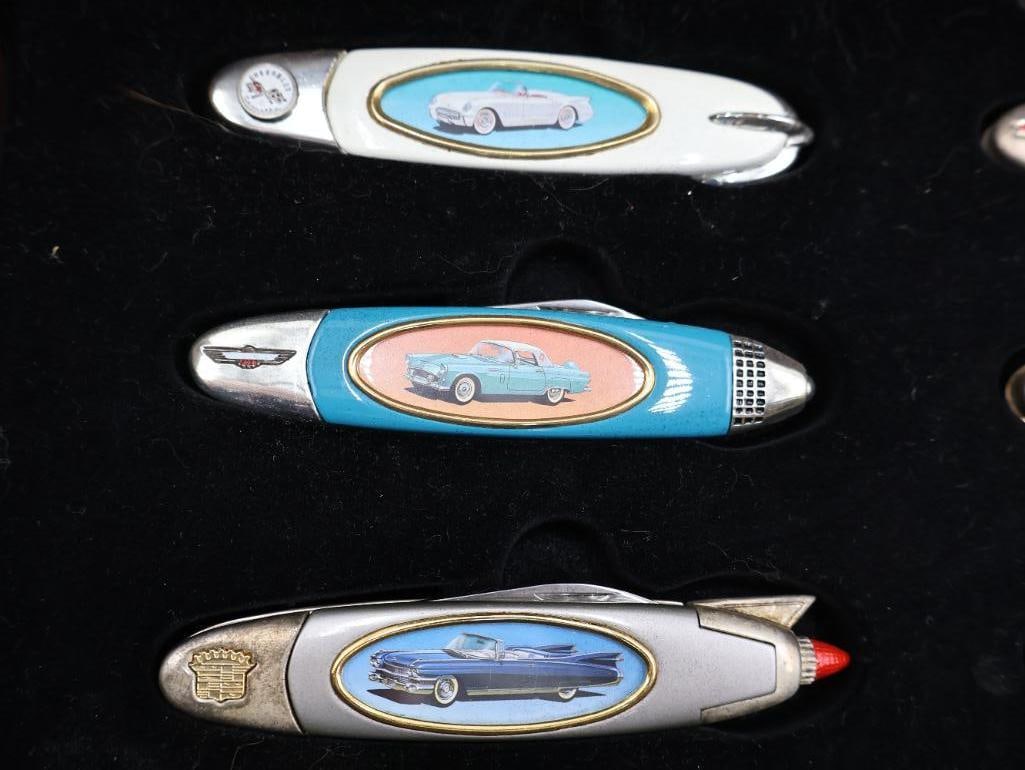 Two Cases of Collectable Car and Gas Pump Pocket Knives - 4