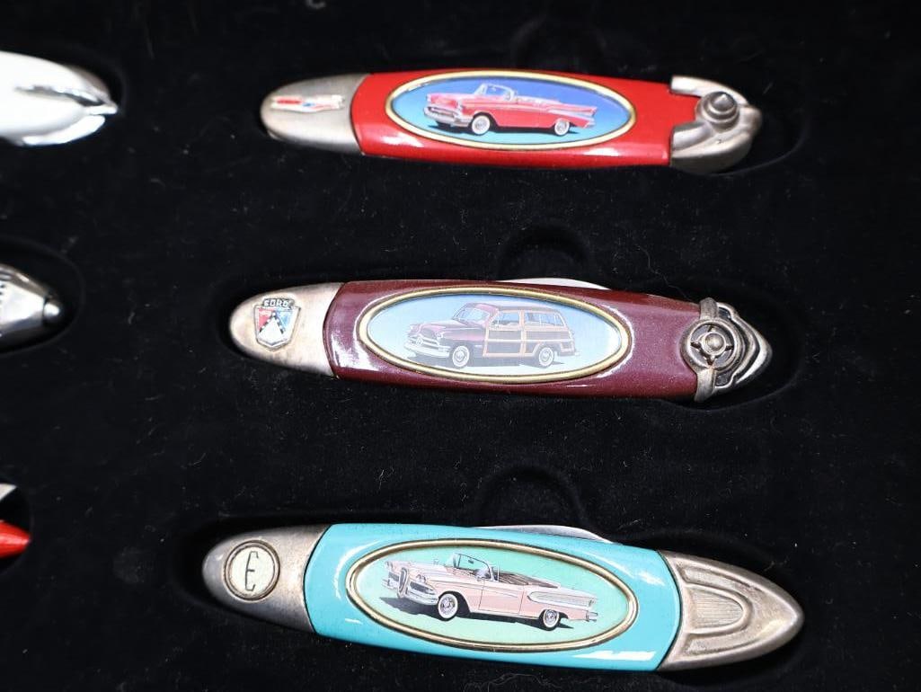 Two Cases of Collectable Car and Gas Pump Pocket Knives - 5