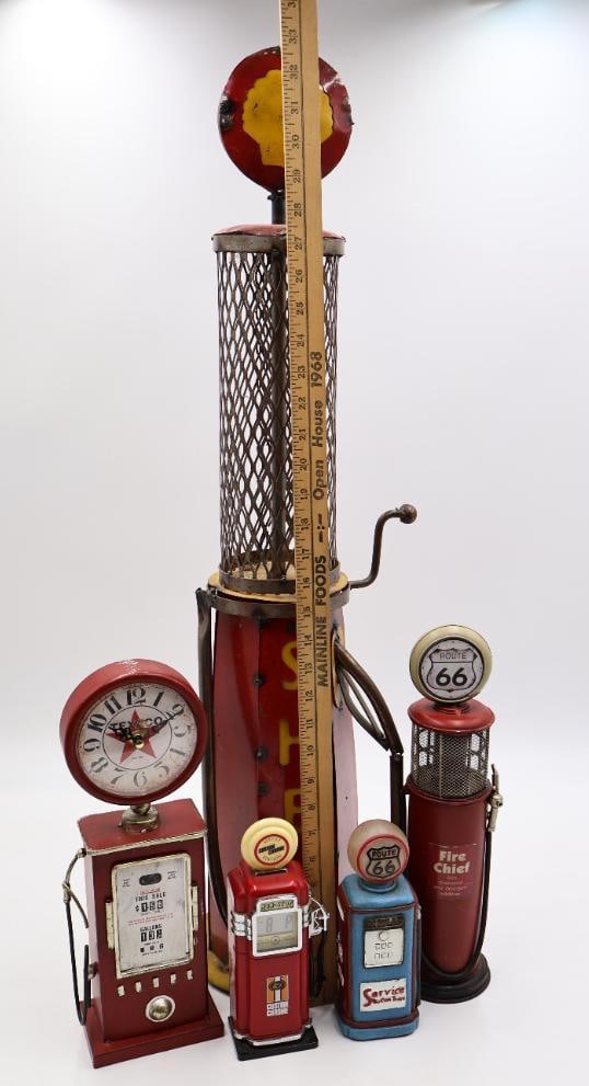 Assorted Gas Pump Decor Items - 2