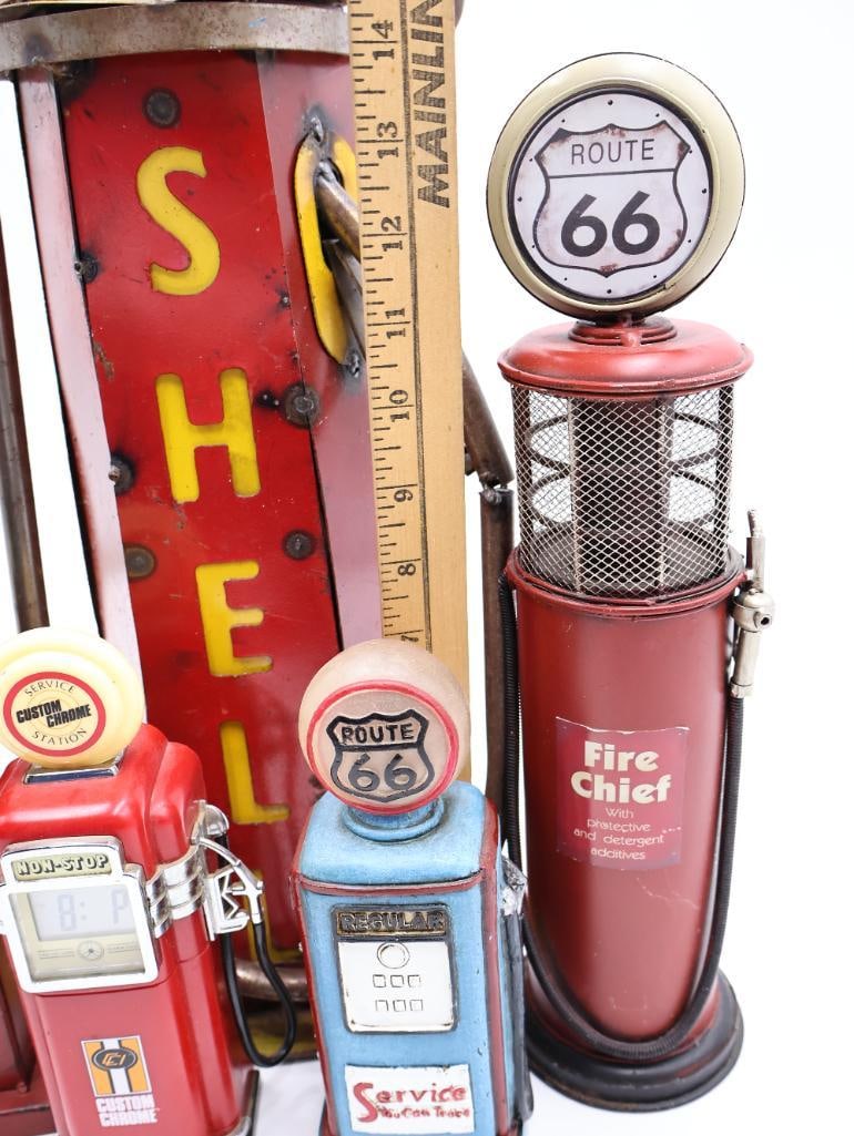 Assorted Gas Pump Decor Items - 4