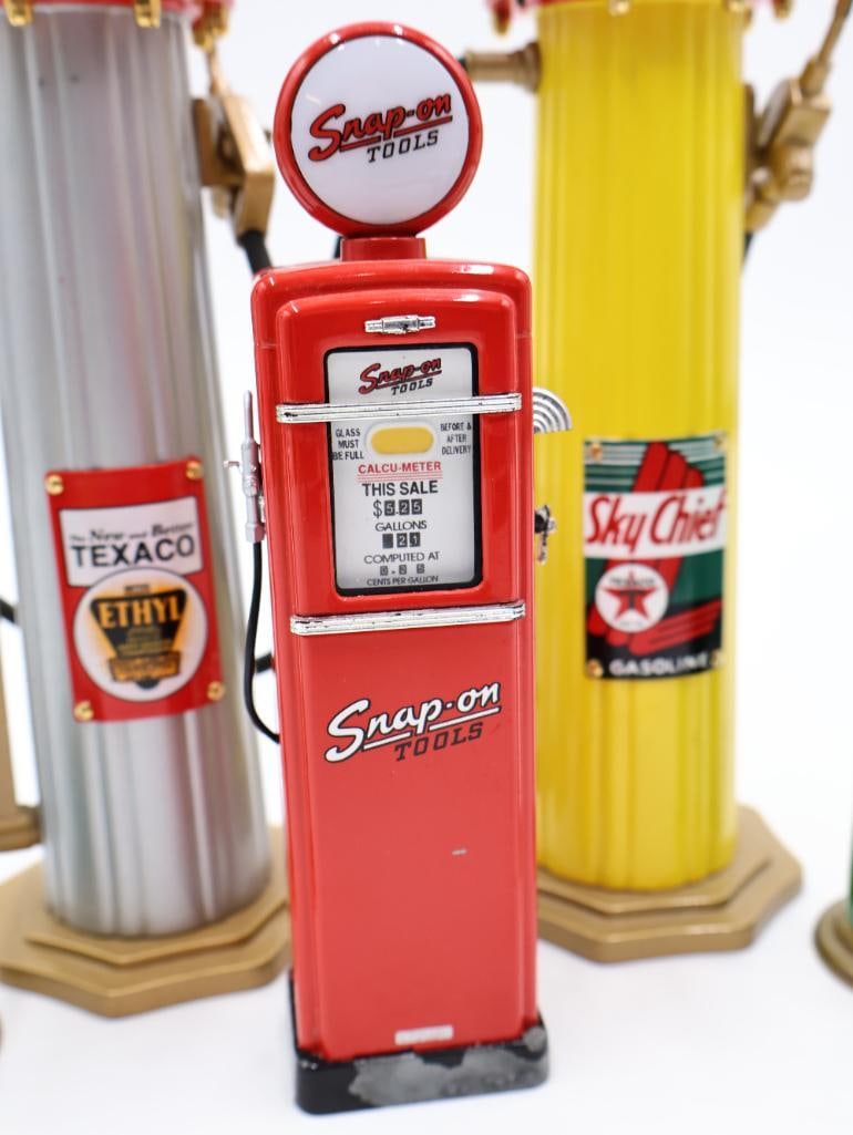 Collection of Metal Diecast Pump Replicas - 13