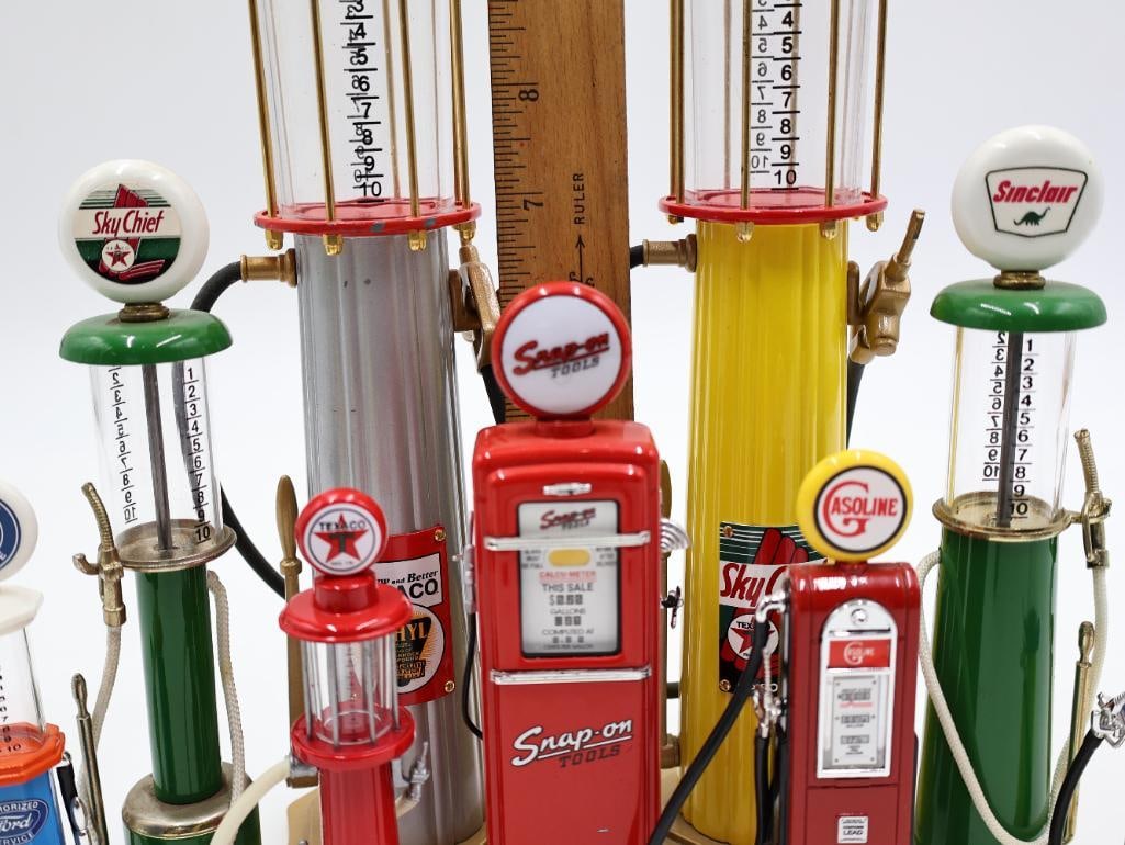 Collection of Metal Diecast Pump Replicas - 4