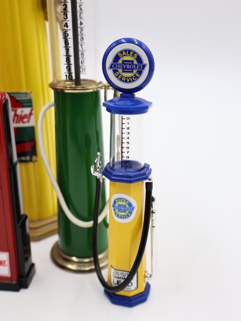 Collection of Metal Diecast Pump Replicas - 5