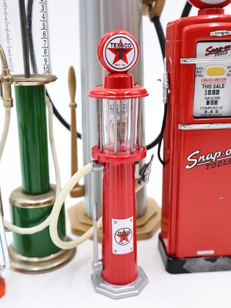 Collection of Metal Diecast Pump Replicas - 9