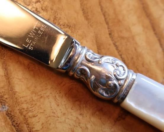 Antique Mother-of-Pearl Handled Flatware & Serving Utensil Collection - 7