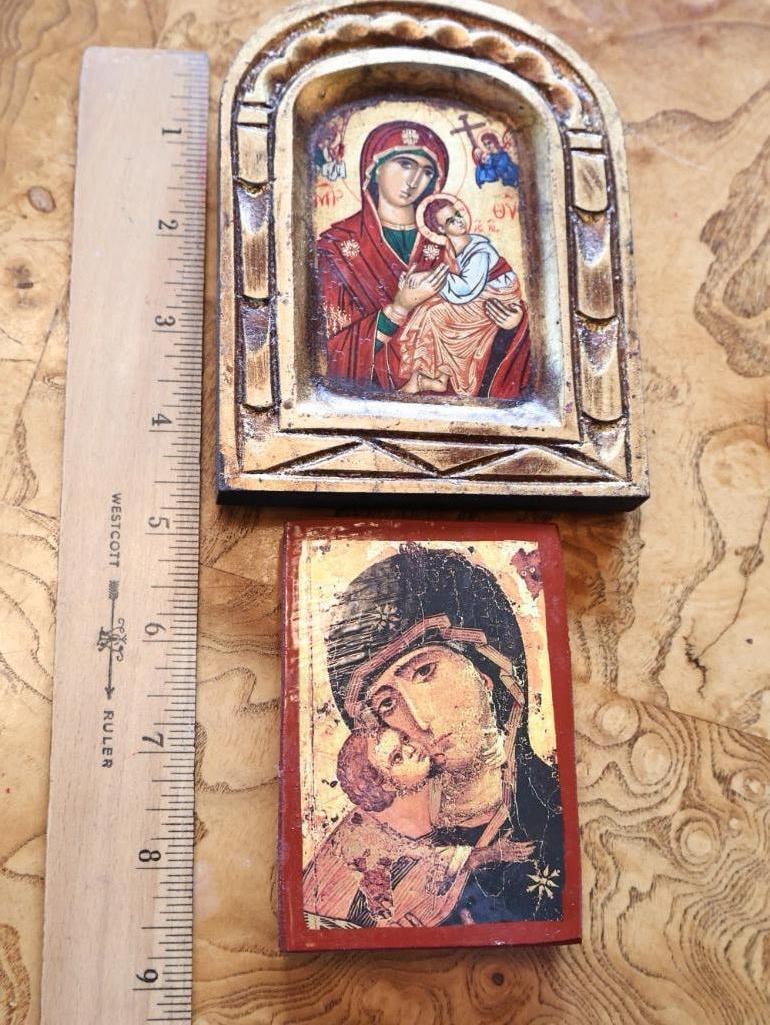 Three Byzantine-Style Virgin Mary & Christ Child Icons - 6