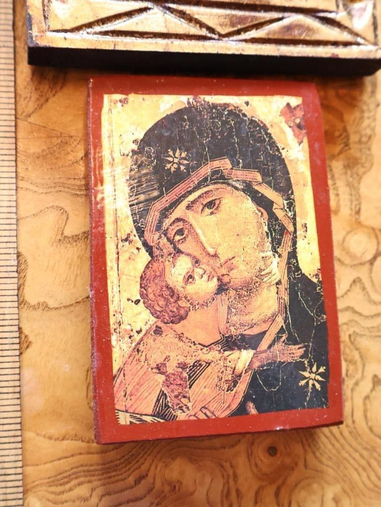 Three Byzantine-Style Virgin Mary & Christ Child Icons - 7