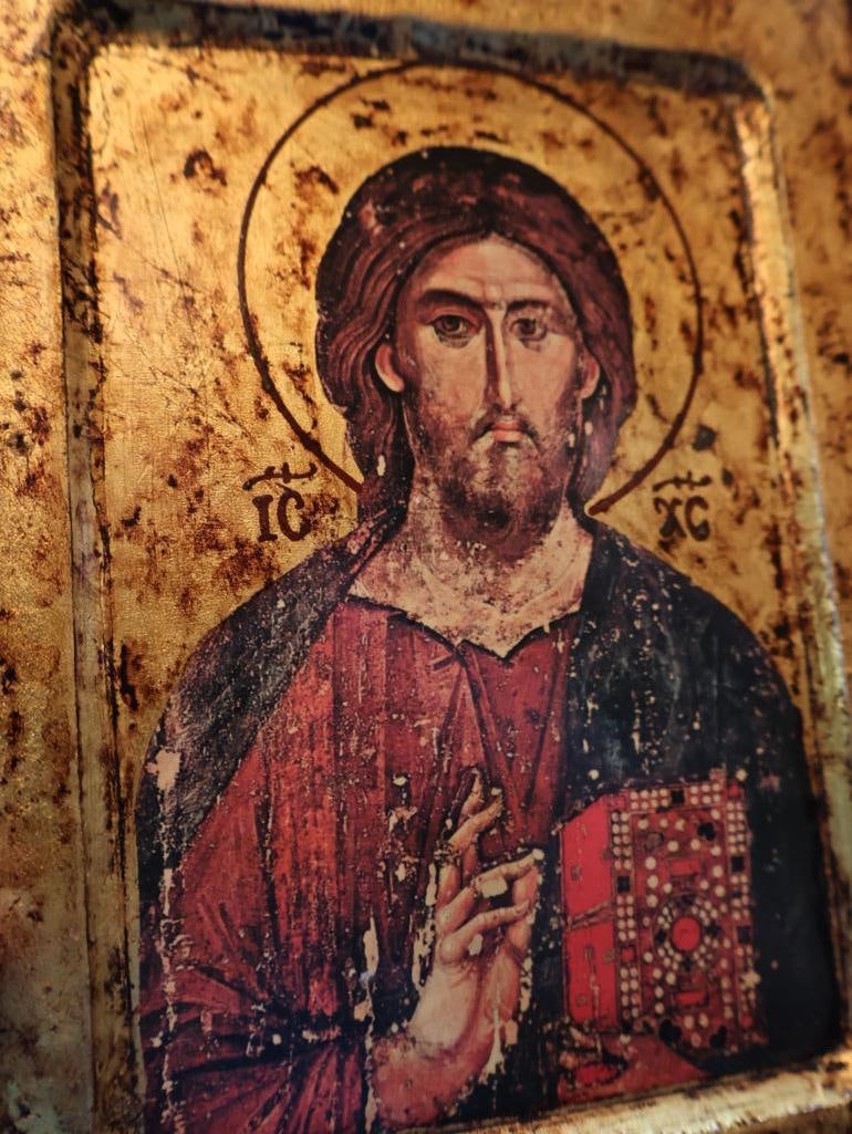 Pair of Greek Byzantine-Style Religious Icons - 10