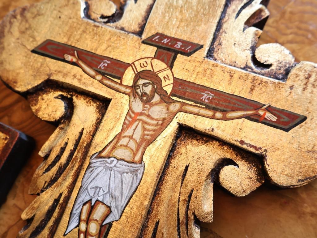 Pair of Greek Byzantine-Style Religious Icons - 6