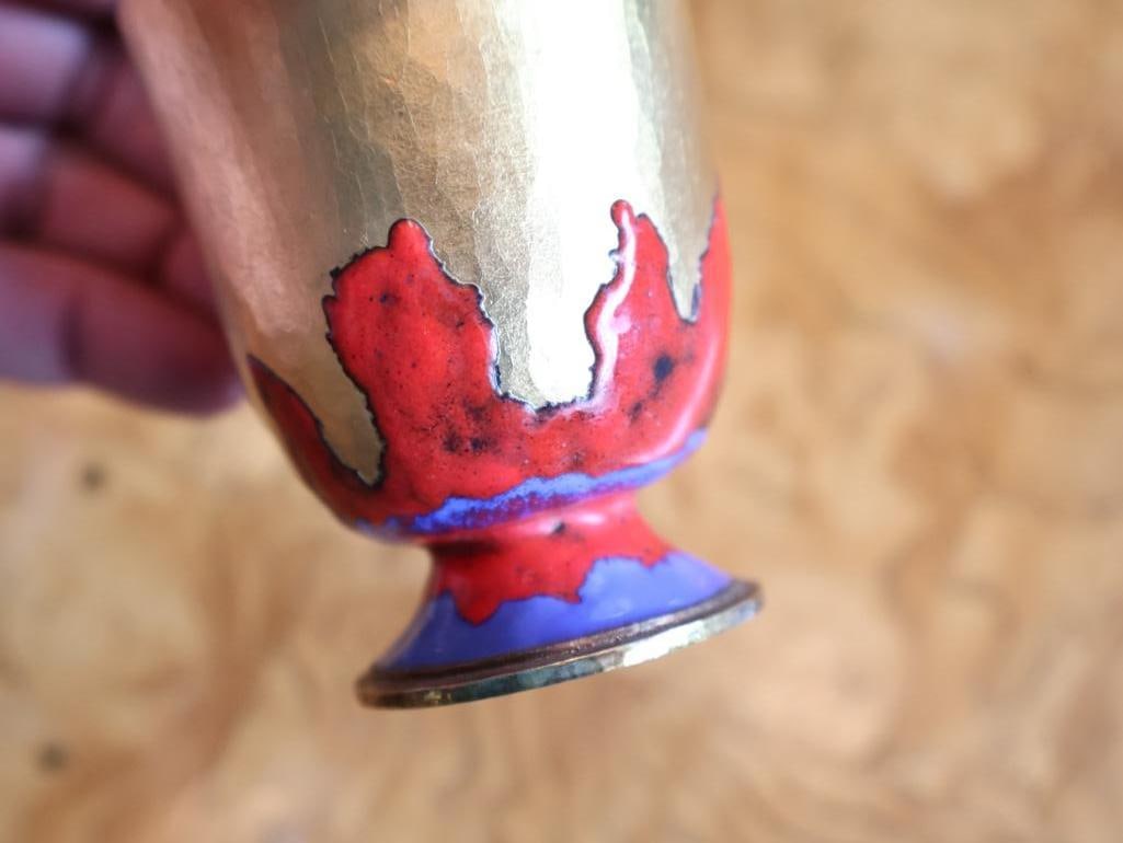 Russian Folk Art Collection Lacquer Box, Hand-Painted Eggs and Enameled Cup - 5
