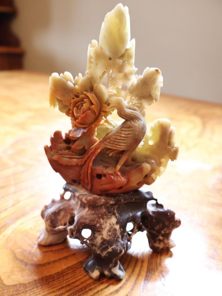 Three Chinese Carved Hardstone Decorative Sculptures - 3