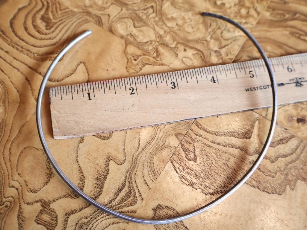 Four Modernist Silver-Tone Collar Necklaces, Two Sterling - 9