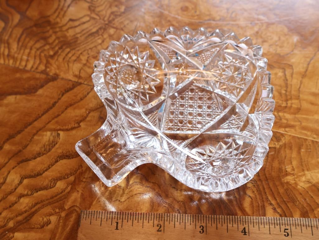Vintage Crystal & Silverplate Serving Collection Candlestick, Pitcher & Tray - 7