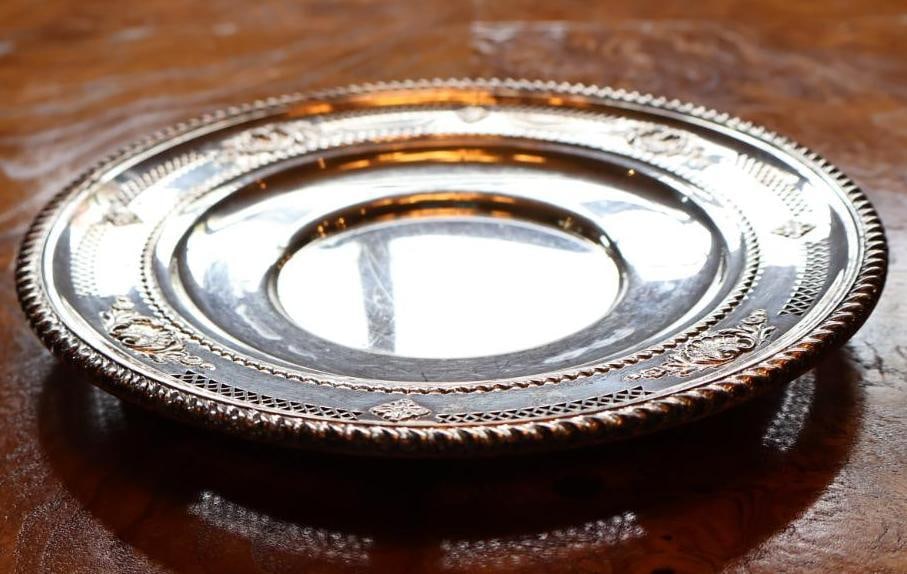 Birks Sterling Silver Pierced Floral Serving Bowl 208 Grams - 4