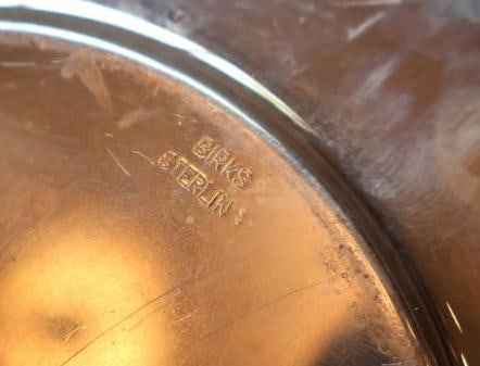 Birks Sterling Silver Pierced Floral Serving Bowl 208 Grams - 6