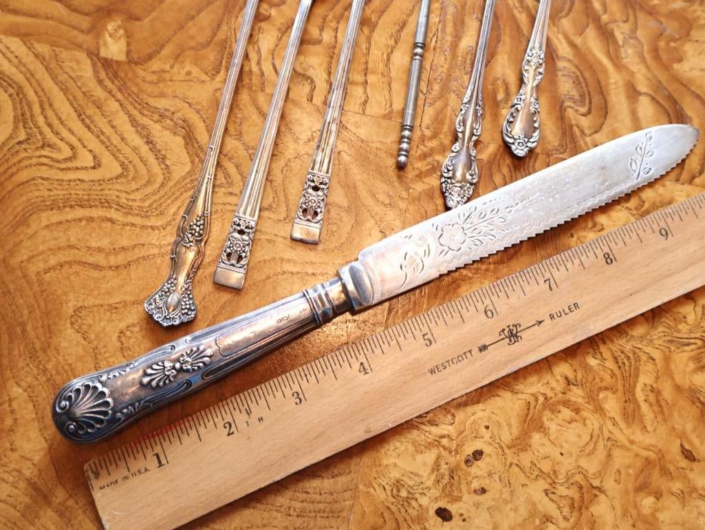 Antique & Vintage Serving and Flatware Assortment - 10