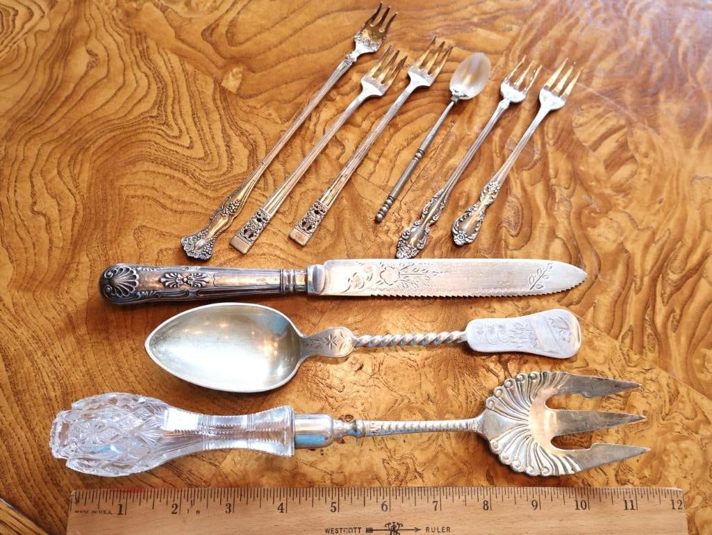 Antique & Vintage Serving and Flatware Assortment - 2