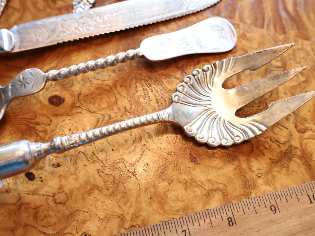 Antique & Vintage Serving and Flatware Assortment - 4