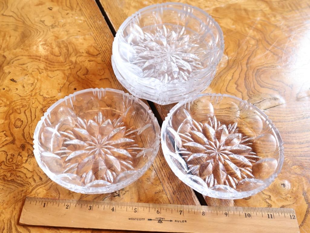 Large Assortment of Vintage Cut Crystal and Glass Tableware - 12