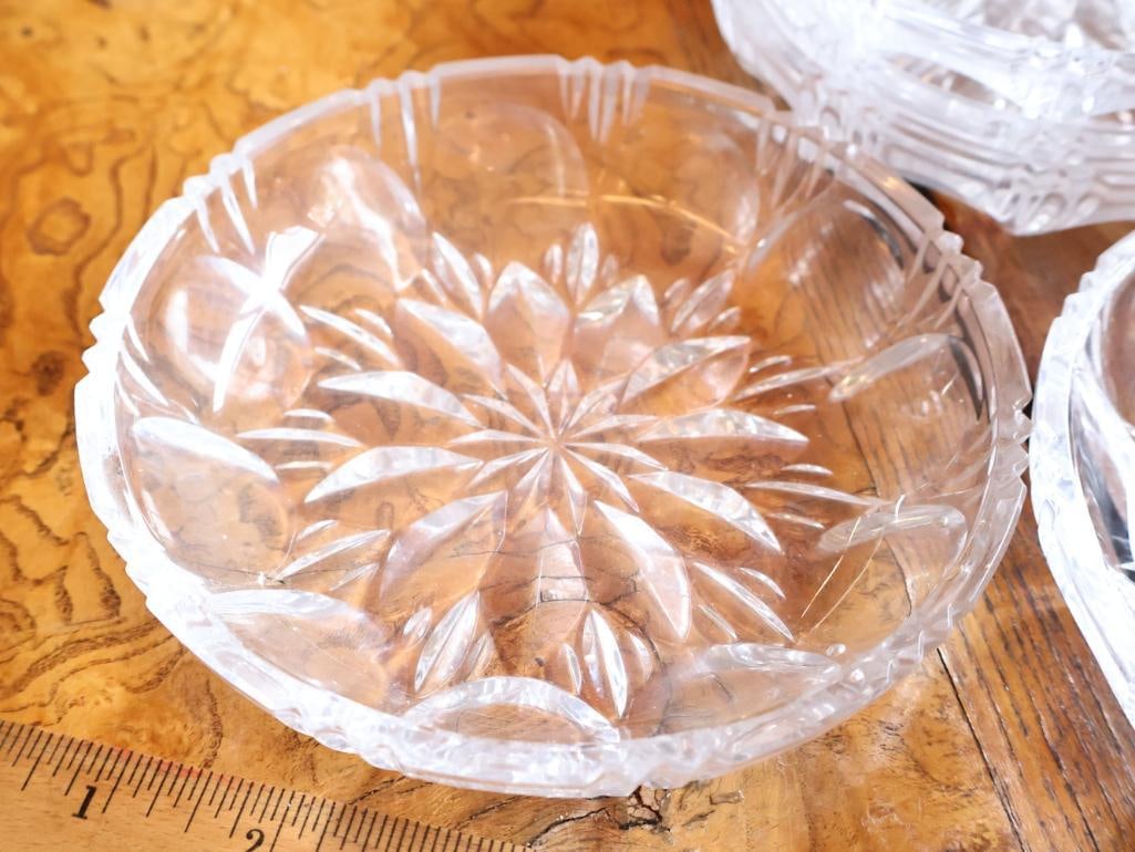 Large Assortment of Vintage Cut Crystal and Glass Tableware - 13