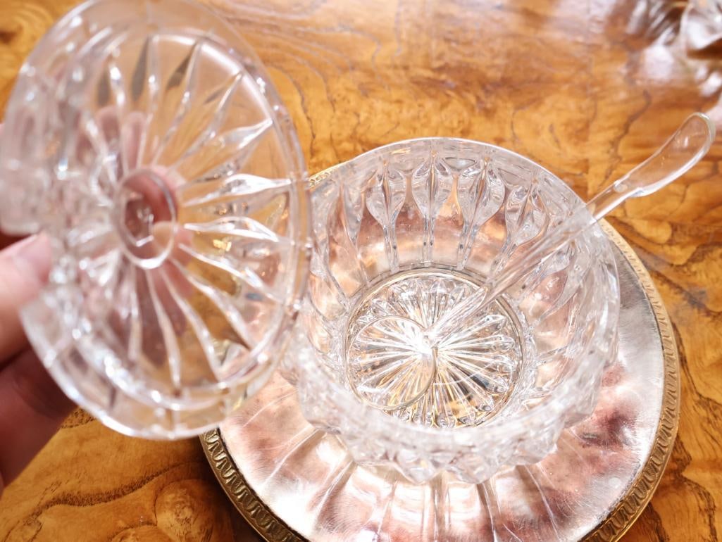 Large Assortment of Vintage Cut Crystal and Glass Tableware - 6