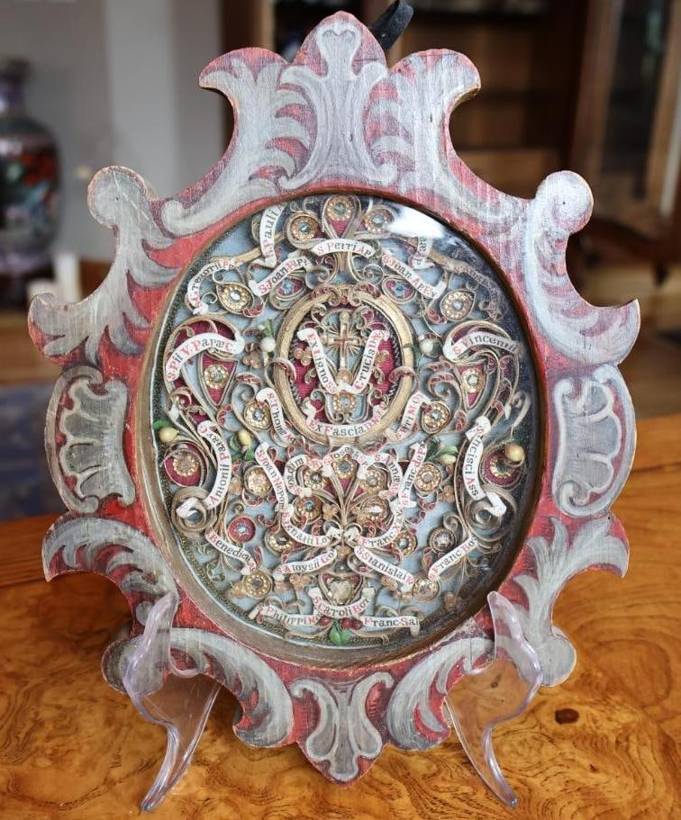 Antique Venetian Multi-Saint Reliquary, Provenance Inscription Dated 1912 - 2