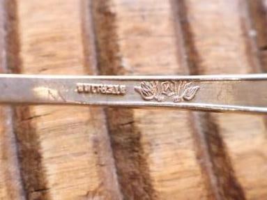 Three Sterling Silver Ornate Serving Spoons, 125 Grams - 11