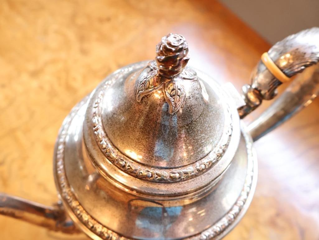 Frank M. Whiting and Co. Hand-Chased Sterling Silver Coffee Pot - 7