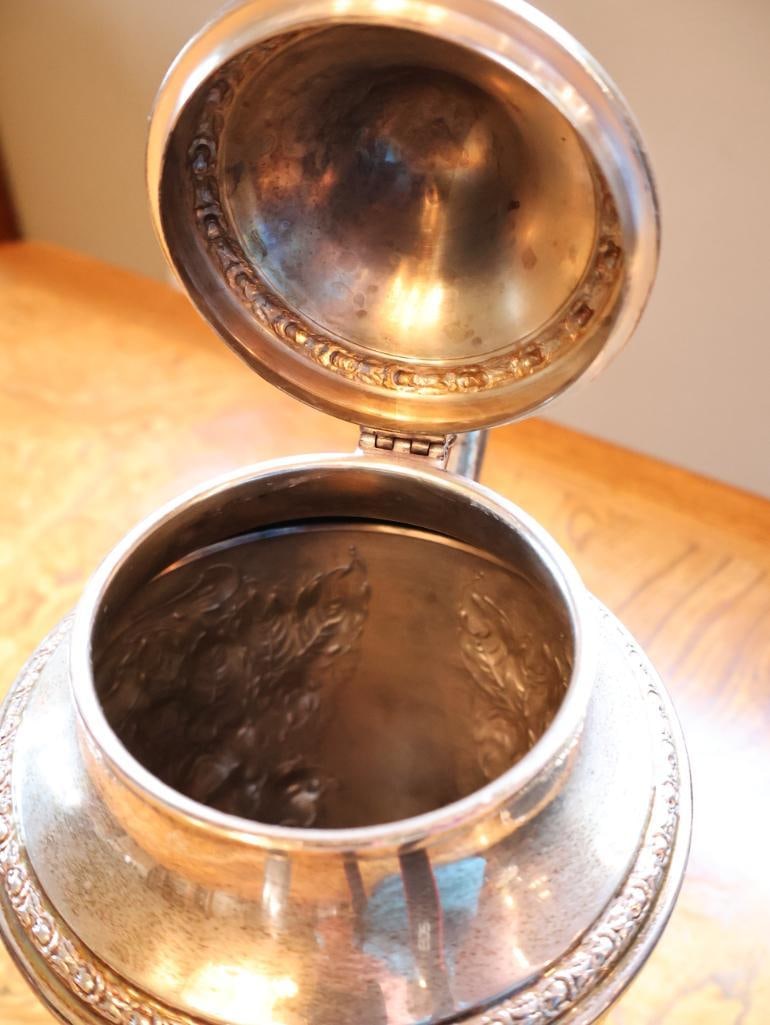 Frank M. Whiting and Co. Hand-Chased Sterling Silver Coffee Pot - 8