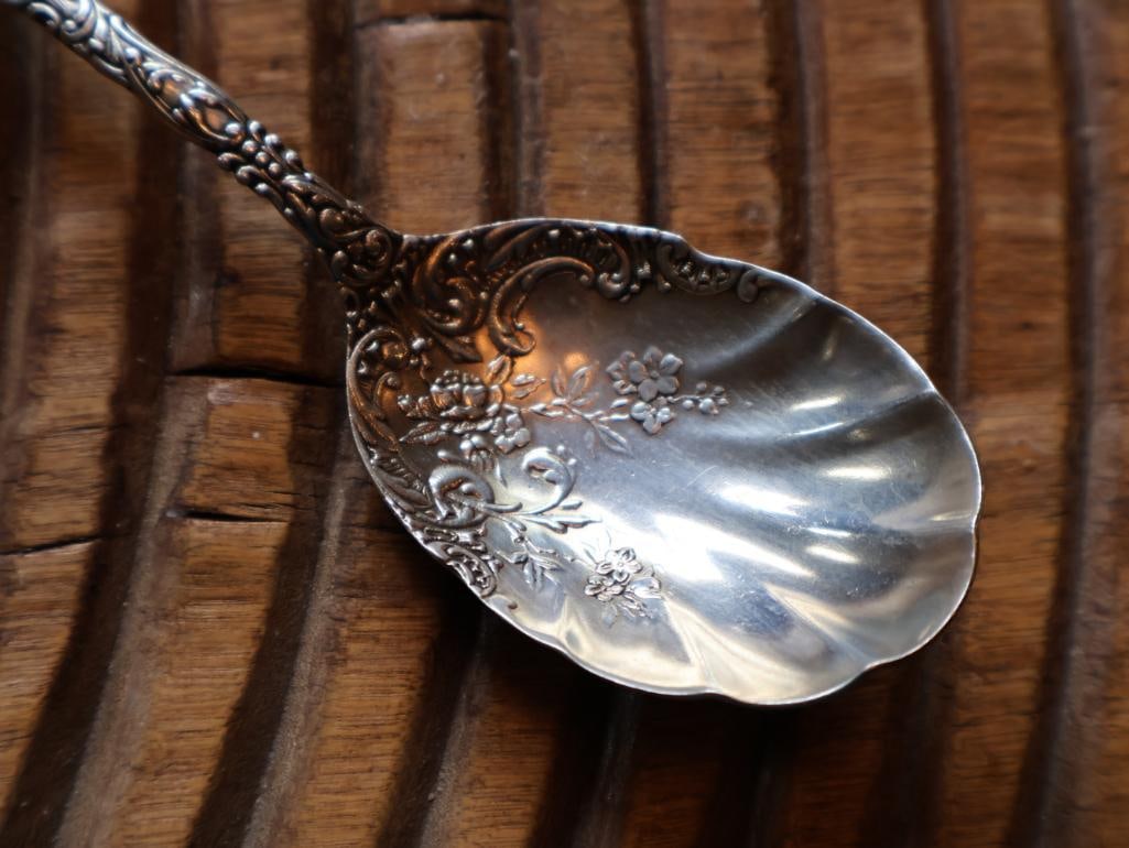 Lot of 3 Ornate Sterling Silver Serving Spoons, 94g - 11