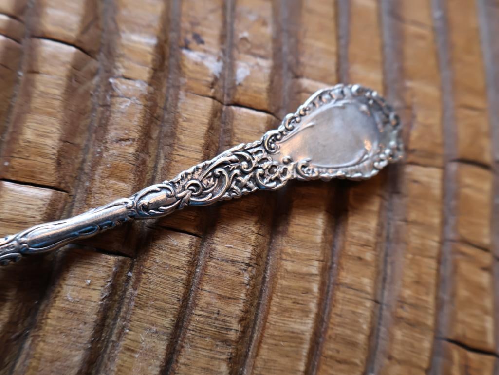 Lot of 3 Ornate Sterling Silver Serving Spoons, 94g - 13