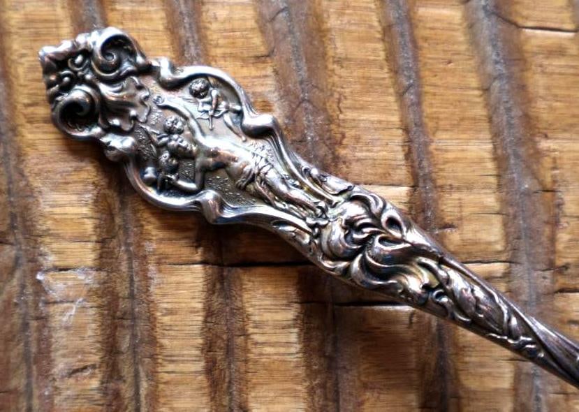 Lot of 3 Ornate Sterling Silver Serving Spoons, 94g - 6