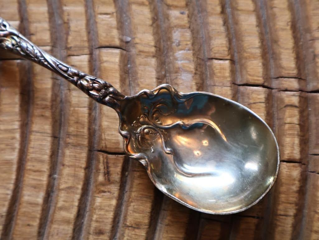 Lot of 3 Ornate Sterling Silver Serving Spoons, 94g - 7