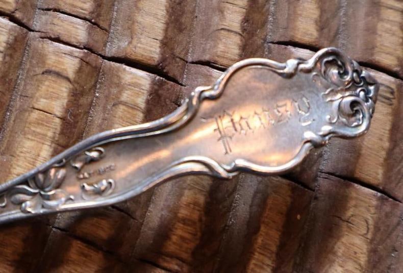 Lot of 3 Ornate Sterling Silver Serving Spoons, 94g - 9