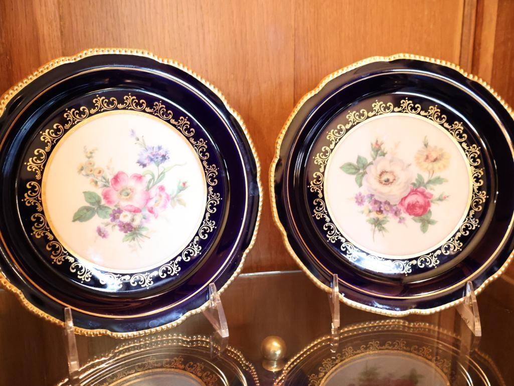 Schumann Arzberg Bavaria Echt Cobalt Porcelain Coffee & Dessert Service - 18