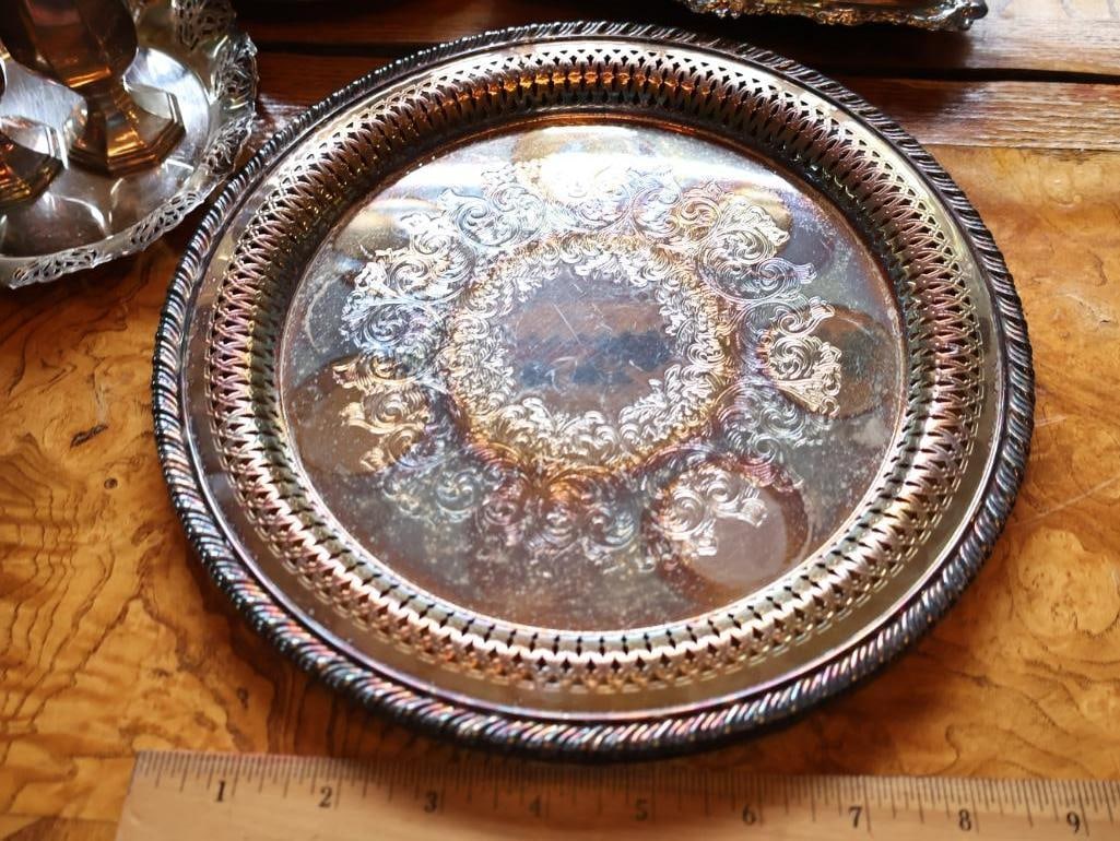 Vintage Silver-Plated Tableware and Serving Pieces - 15