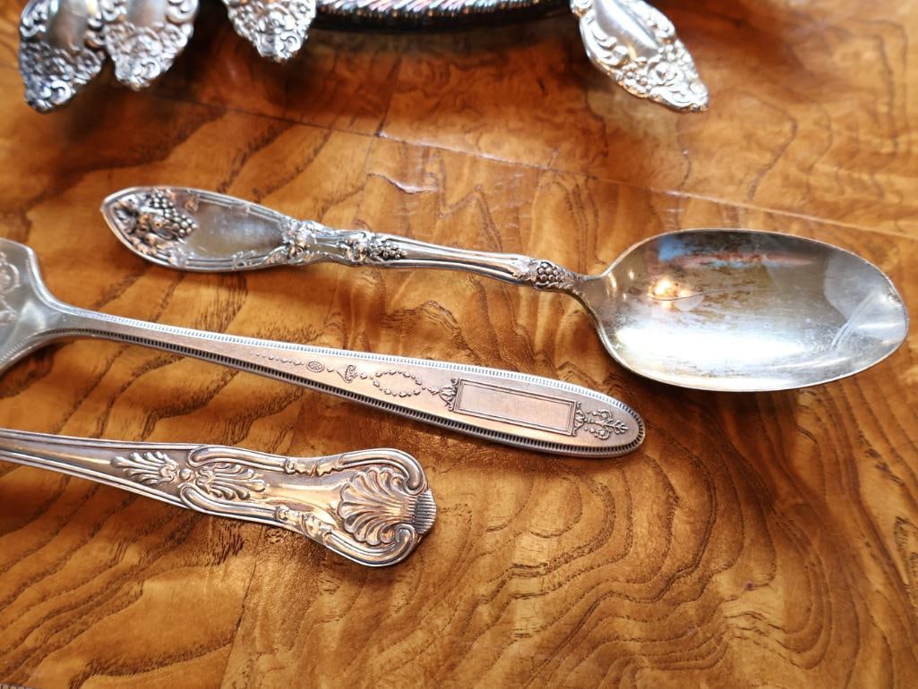 Vintage Silver-Plated Tableware and Serving Pieces - 4