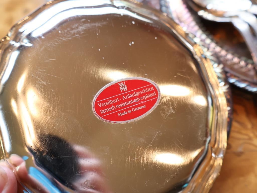 Vintage Silver-Plated Tableware and Serving Pieces - 9
