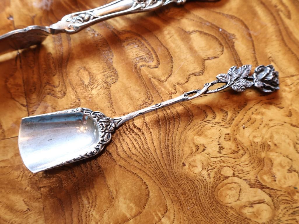 Vintage Turkish Souvenir Demitasse Spoon Marked 800, sterling and Plated Flatware - 13