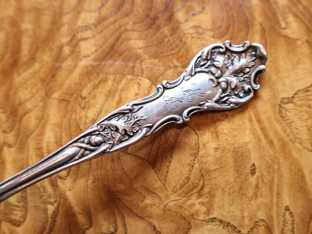 Vintage Turkish Souvenir Demitasse Spoon Marked 800, sterling and Plated Flatware - 18