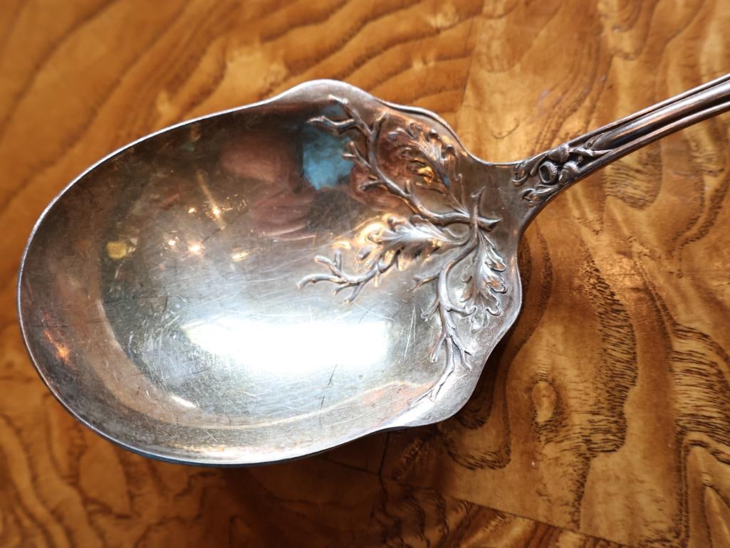 Vintage Turkish Souvenir Demitasse Spoon Marked 800, sterling and Plated Flatware - 19